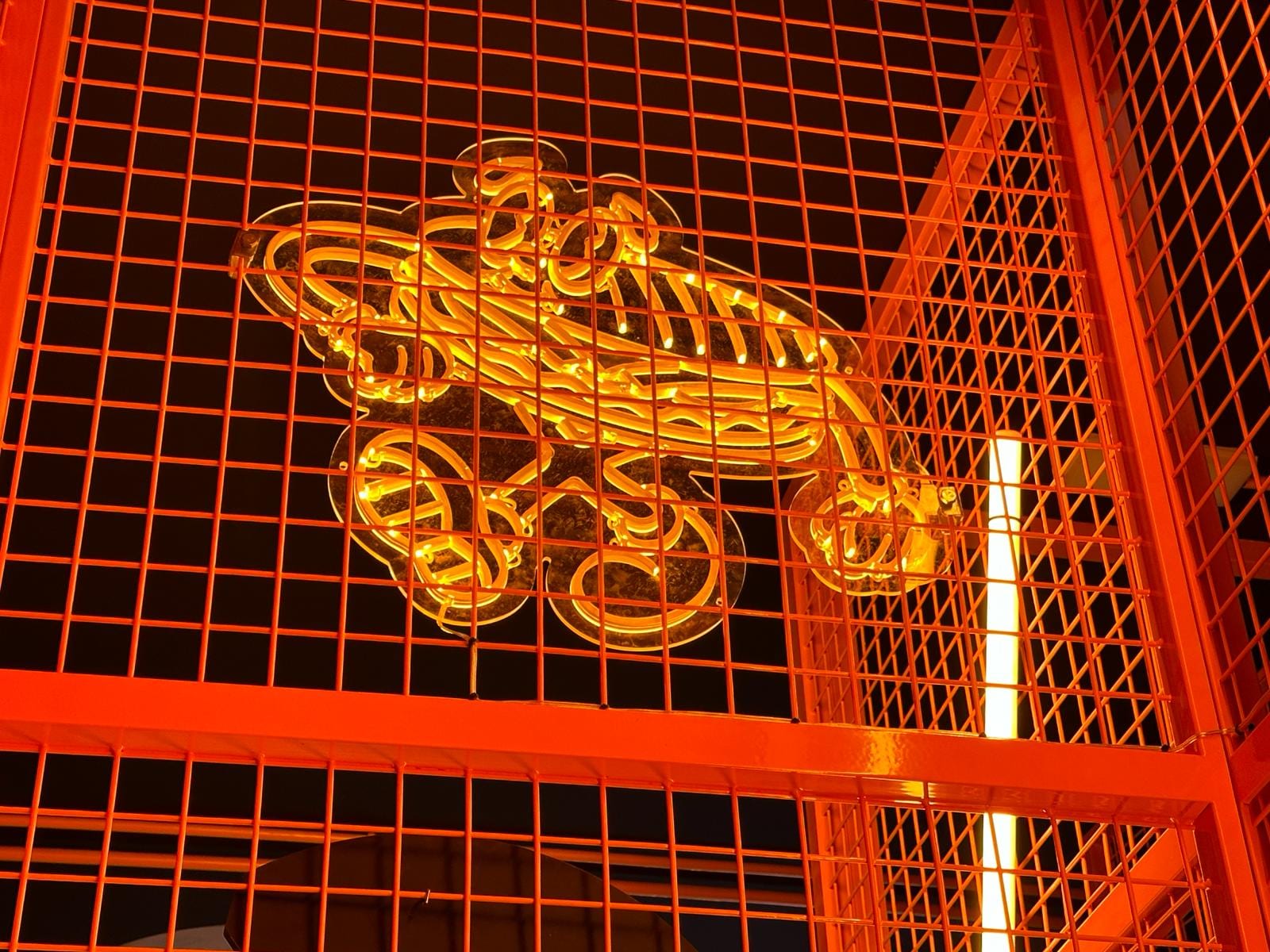 Letrero de neón · pollo camper